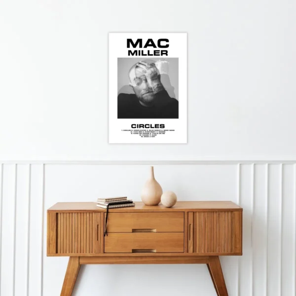 Mac Miller Álbum Music Tracklist Cuadro Canvas Decorativo - Imagen 2