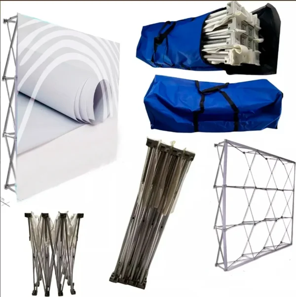 Muro Plegable Publicitario Portatil 2.30x3m Sin Publicidad