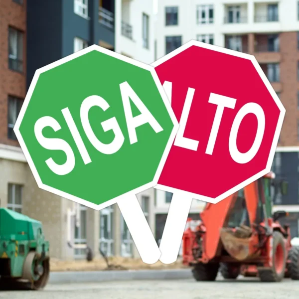 Paleta Vial Alto Siga Escolar Protección Civil En Reflejante - Imagen 4