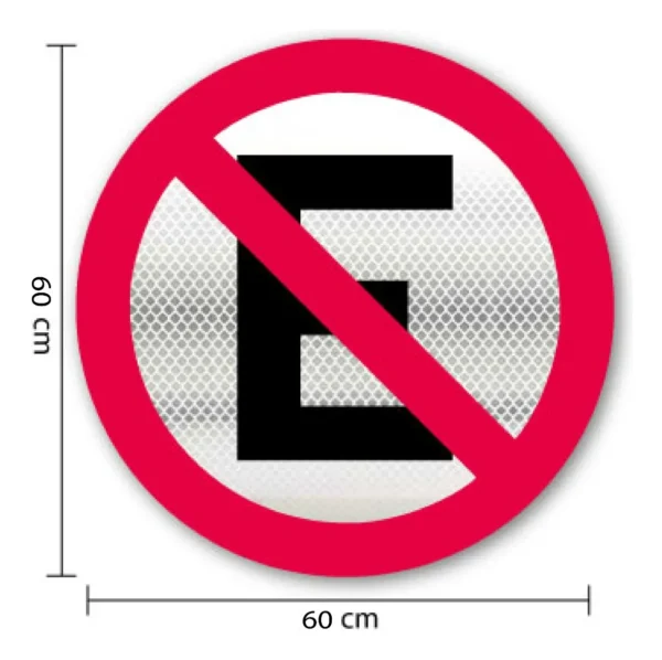Señal Letrero No Estacionarse Restrictiva Sr-22 - Imagen 3