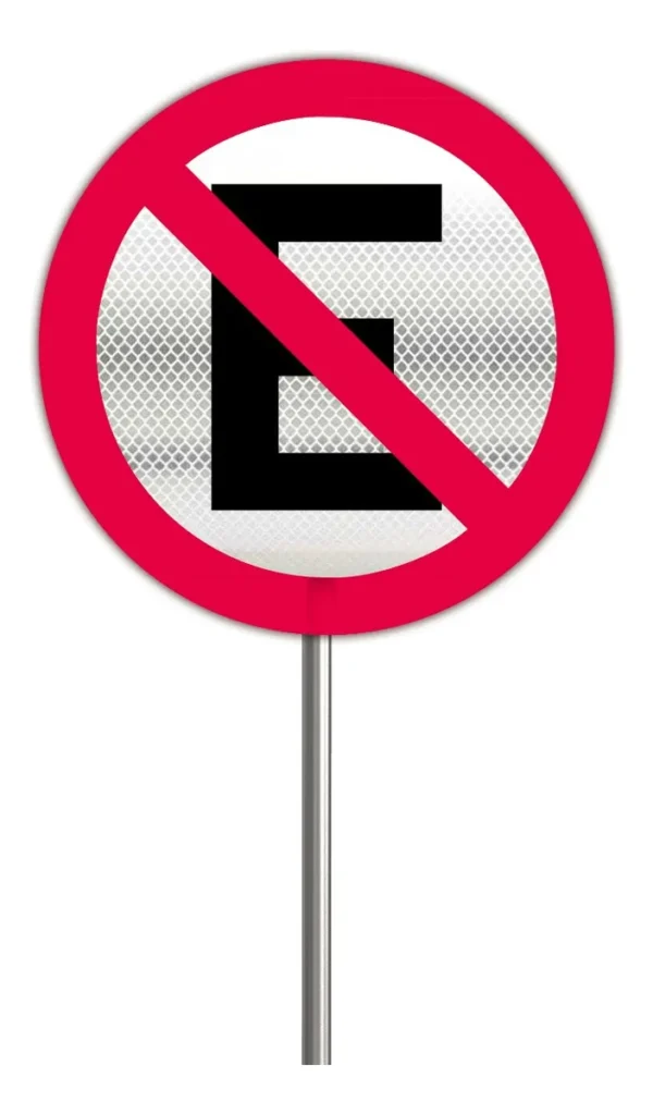 Señal Letrero No Estacionarse Restrictiva Sr-22