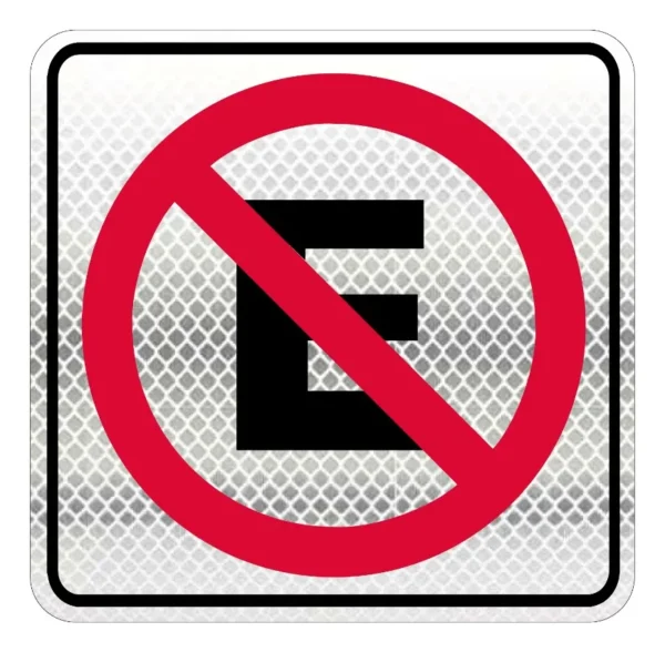 Señal Prohibido Estacionarse En Reflejante Restrictiva Sr-22 - Imagen 3