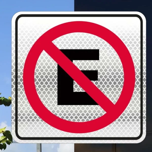 Señal Prohibido Estacionarse En Reflejante Restrictiva Sr-22 - Imagen 4