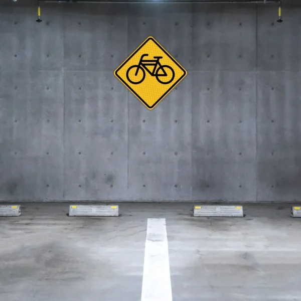Señal Vial Circulación De Bicicletas En Reflejante 71x71cm - Imagen 5