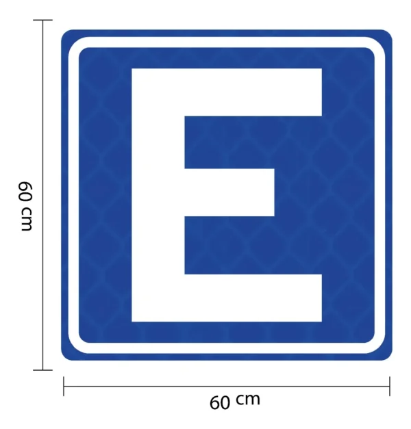 Señalamiento En Reflejante Informativa Sis-8 Estacionamiento - Imagen 2