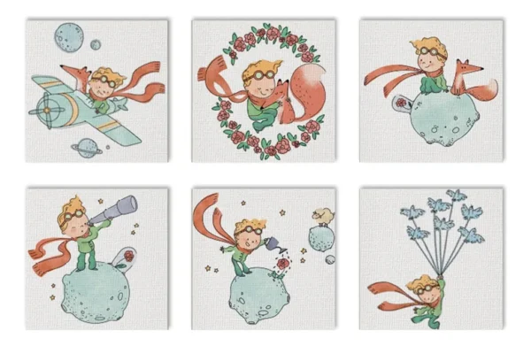 Set 6 Cuadros Decorativos El Principito Para Recamara Niño