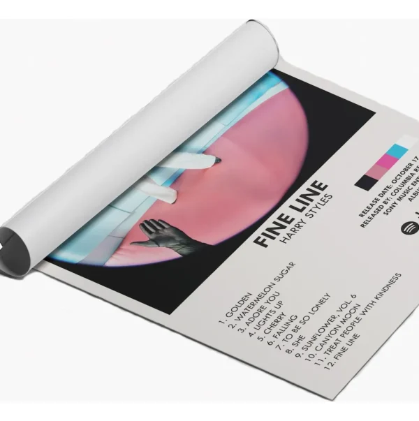 1 Poster Couche Harry Styles Álbum Music Tracklist 35x50cm - Imagen 2