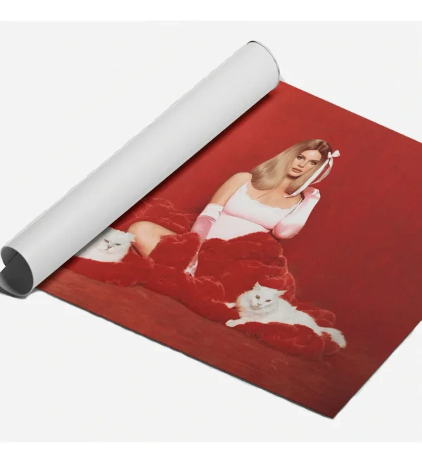 1 Poster Grande De Lana Del Rey Fondo Rojo A 50x40