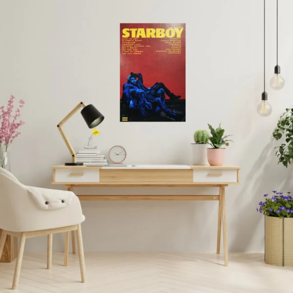 1 Poster Grande De The Weeknd Starboy A 50x40 - Imagen 2