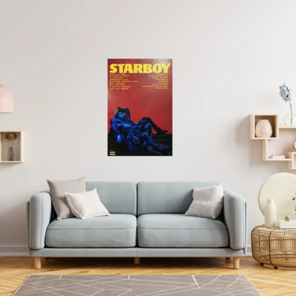 1 Poster Grande De The Weeknd Starboy A 50x40 - Imagen 3