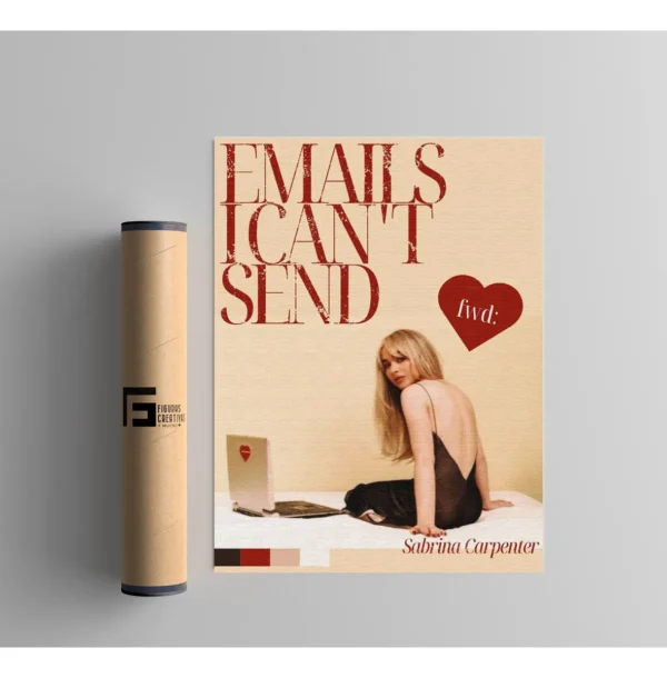 Poster Album Emails I Cant Send Sabrina 50x60 Couche 300gr - Imagen 2