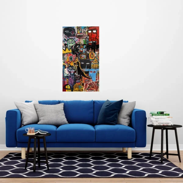 Poster Michel Basquiat En Couche 300gr De 40x70cm - Imagen 4